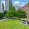 a park with benches and trees