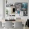 a room with a table and chairs